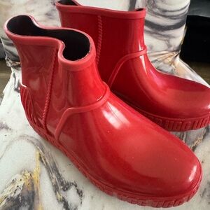 UGG Kids Red Rain Boots